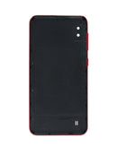 tapa trasera con lente de camara y adhesivo Galaxy A10 (A105 / 2019) (NO LOGO) (RED)