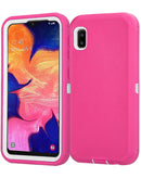 Funda resistente Galaxy A10E (HOT PINK & WHITE)