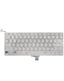 Teclado MacBook Pro 13" A1278 (2009-2012) US Inglés, retroiluminado, con tornillos para fácil instalación.