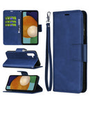 Protege tu Samsung Galaxy A03s con estilo en Xela Quetzaltenango con esta funda de cuero azul con ranura para tarjeta.