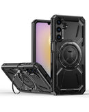 Funda rugged shockproof con portador de anillo incorporado Samsung Galaxy A15 Negro