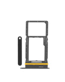 Bandeja SIM negra para Samsung Galaxy A17 5G, componente de repuesto original para accesorios telefónicos.