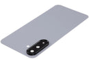 Tapa trasera gris de repuesto para Samsung Galaxy A17 4G/5G con lente de cámara.