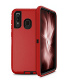 Funda de alta resistencia Samsung Galaxy A50s/A50/A30s/A30/A20 (Rojo & Negro)