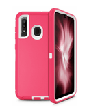 Funda Heavy Duty Samsung Galaxy A50s / A50 / A30s / A30 / A20 (HOT PINK & WHITE)