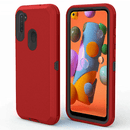 Funda heavy duty Samsung Galaxy A21 (Rojo & Negro)