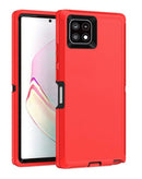 Funda heavy duty Samsung Galaxy A22 5G (Rojo y Negro)