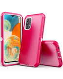 Funda heavy duty Samsung Galaxy A23 5G (HOT PINK & WHITE)