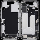 Tapa intermedia blanca para iPhone 17 (EU/Global) con puerto de carga, small parts y flex de carga.