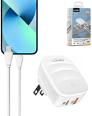 Cargador de pared LDNIO A2425C QC3.0+PD Lamp USB A+C en Xela Quetzaltenango.