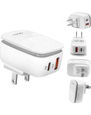 Cargador de pared LDNIO A2425C QC3.0+PD con cable USB C-C (20W) para comprar en Quetzaltenango.