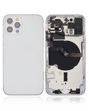 Tapa trasera para iPhone 12 Pro con componentes pequenos pre-instalados (Version internacional) (Plata)0