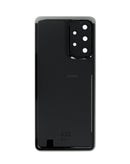 Tapa trasera negra para Samsung Galaxy A33 5G con lente de cámara y adhesivo, sin logo, para reparación.