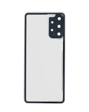 Tapa trasera blanca con lente de cámara y adhesivo para Samsung Galaxy A33 5G.
