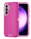 Protege tu Samsung Galaxy A35 5G con estilo con esta funda heavy duty en color HOT PINK & WHITE en Xela Quetzaltenango.