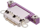 Puertos de carga iPhone 16 / 16 Plus en color rosa, paquete de 10, ideal para reparaciones de iPhone en Quetzaltenango.