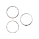 Anillo bisel plateado para cámara trasera de iPhone 14 Pro/Pro Max, repuesto A2659, A2889, A2890, A2891.