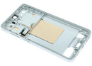 Chasis mid frame plateado "Silver Shadow" para Samsung Galaxy S26 5G (SM-S936B), repuesto de reparación.