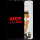Pantalla LCD de repuesto para Samsung Galaxy A02s (A025U) Aftermarket Plus, ideal para reparación de pantalla rota.