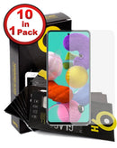 Protege la pantalla de tu Galaxy A51 con un pack de 10 protectores de vidrio templado claro en Xela Quetzaltenango.