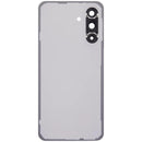 Tapa trasera gris claro para Samsung Galaxy A56 5G (SM-A566) con lente de cámara, repuesto Aftermarket Plus.