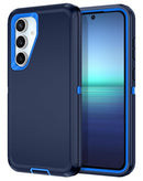 Protege tu celular A55 5G con estilo en Xela Quetzaltenango con esta funda Heavy Duty color azul marino.