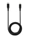 Cable USB Tipo C a Lightning de 6 ft AmpSentrix Infinity Negro
