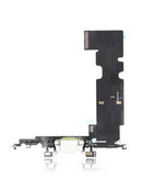Botón de inicio plateado con puerto de carga para iPhone 8 (A1863, A1905, A1906, A1907), ideal para reparación y repuesto.