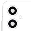 Lente de vidrio para cámara trasera Samsung Galaxy A06 5G (A066) con adhesivo para reparación.