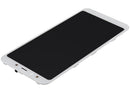 Pantalla LCD blanca con marco para Xiaomi Mi A2, repuesto para reparación display.