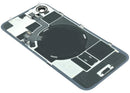 Tapa trasera original iPhone 17e rosa con MagSafe, NFC y flex de linterna para reparación.