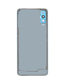 Tapa trasera azul brillante para Samsung Galaxy A70 (A705) con lente de cámara, sin logo y adhesivo.