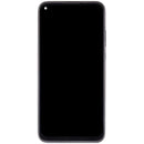 Pantalla LCD refurbished negra para Huawei Nova 5i (2019) con marco, lista para reparación de display.