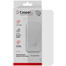 Protector de pantalla de vidrio templado Casper Pro transparente para Samsung Galaxy A37 5G, mostrando su protección frontal.
