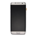 Pantalla OLED blanca original Samsung Galaxy S7 Edge G935F con marco, repuesto para reparación de display.