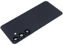Tapa trasera de vidrio Blue Black para Samsung Galaxy S25 Plus 5G con módulo de cámara. Repuesto original SM-S936B.