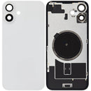 Encuentra en Xela Quetzaltenango una tapa trasera con placa de acero para iPhone 16 Plus con MagSafe preinstalado en color blanco.