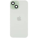 Tapa trasera verde original iPhone 15 con MagSafe, NFC y flex de flash A2846.