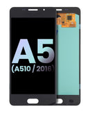 Pantalla original Samsung Galaxy A5 2016 (A510) Service Pack negra para reparación de display LCD.
