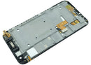 Pantalla LCD negra con marco para Huawei Ascend G7, ideal para cambio de display y reparación de pantalla rota.