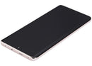 Pantalla OLED refurbished Sand Gold para Xiaomi Redmi Note 14 Pro 5G, con marco, lista para reparación.