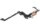 Puerto de carga USB-C flex cable para iPhone 17 Pro, versión internacional, color Cosmic Orange.