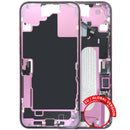 Chasis medio rosa iPhone 16 Plus (EU/Global) Grade A usado con puerto de carga y piezas.