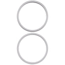 Aro blanco para cámara trasera de iPhone XR (modelos A1984, A2105), repuesto para reparación.