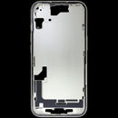 Marco medio OEM amarillo usado para iPhone 15 US A2846, con pequeñas piezas, ideal para reparación.