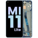 Pantalla original azul para Xiaomi Mi 11 Lite, repuesto display LCD para reparación de pantalla rota.