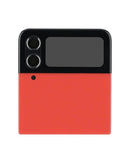 Pantalla externa OLED Service Pack original para Samsung Galaxy Z Flip 4 5G, color rojo. Repuesto para reparación de display.