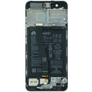 Pantalla original Huawei P10 negra, display LCD de repuesto para reparación de pantalla rota.