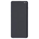 Pantalla OLED Samsung Galaxy S10 Plus Prism White Aftermarket, con marco, para reparación de display SM-G975F.