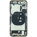 Tapa trasera dorada Grade B para iPhone XS (A1920, A2097) con puerto de carga y componentes preinstalados.